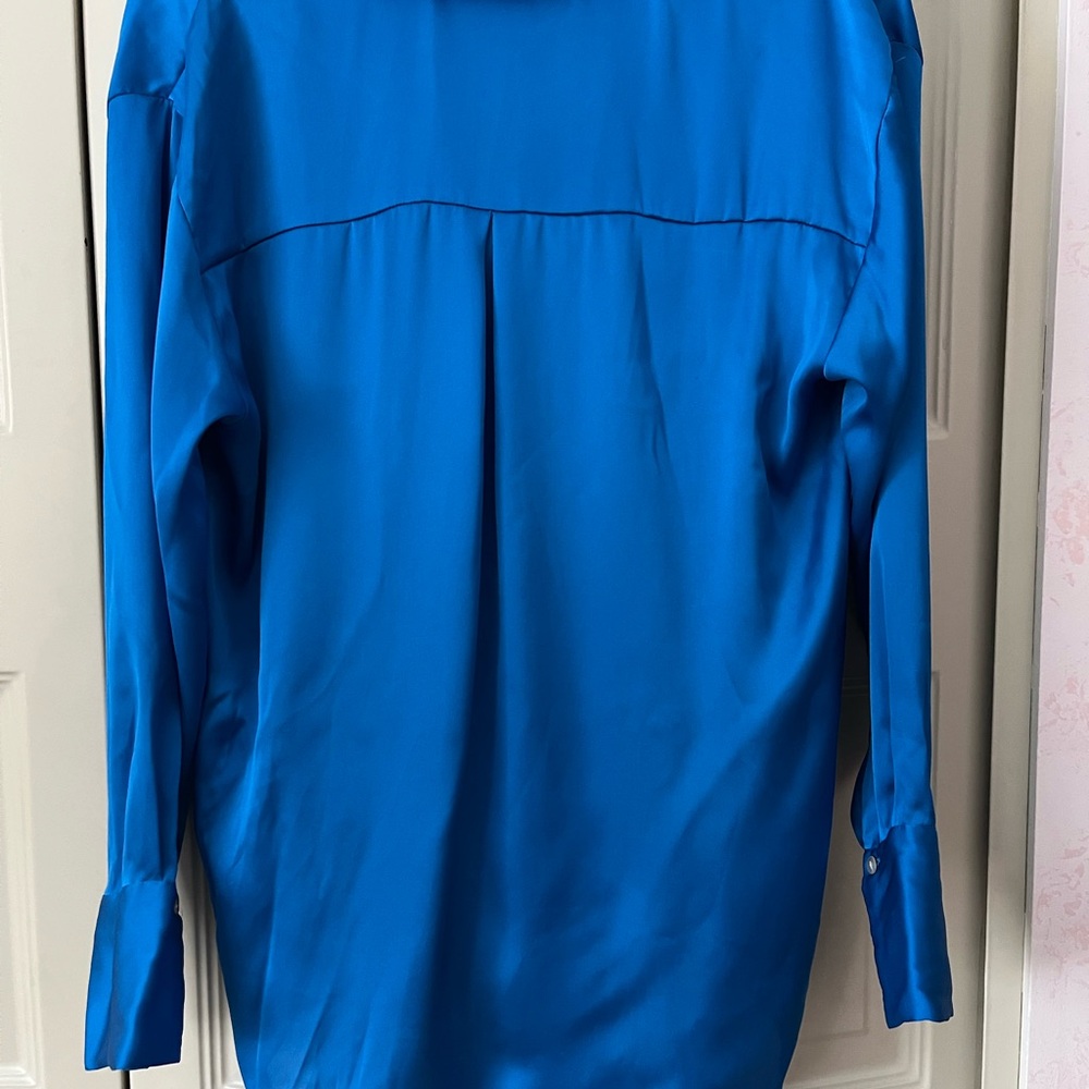 Zara Royal Blue Button Down Shirt - Picture 9 of 10